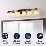 Azure Rustic Farmhouse Adjustable Resin Antler LED Chandelier