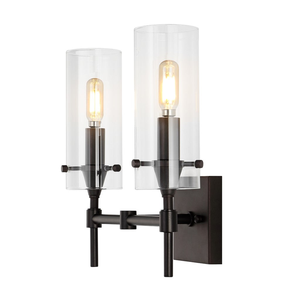 Rose Goat Bohemian Farmhouse Iron/Glass LED Vanity