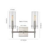 Rose Goat Bohemian Farmhouse Iron/Glass LED Vanity