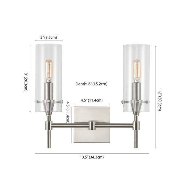 Dimension Image Nickel/Clear / 2Light