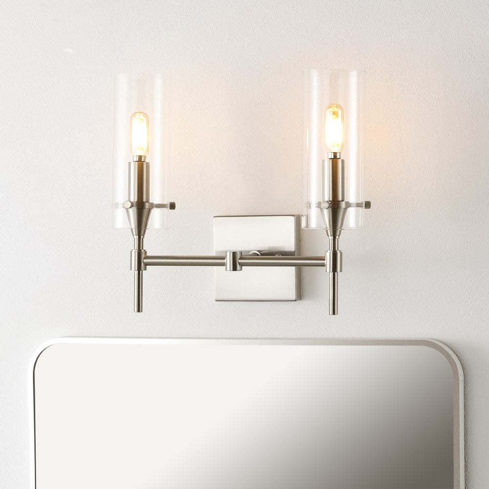 Rose Goat Bohemian Farmhouse Iron/Glass LED Vanity