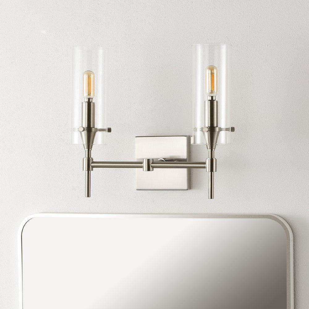 Rose Goat Bohemian Farmhouse Iron/Glass LED Vanity