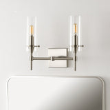 Rose Goat Bohemian Farmhouse Iron/Glass LED Vanity