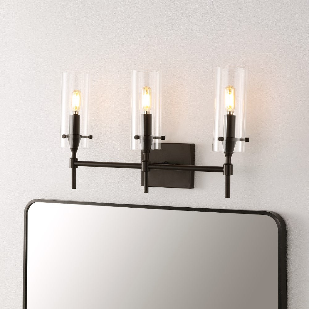 Rose Goat Bohemian Farmhouse Iron/Glass LED Vanity
