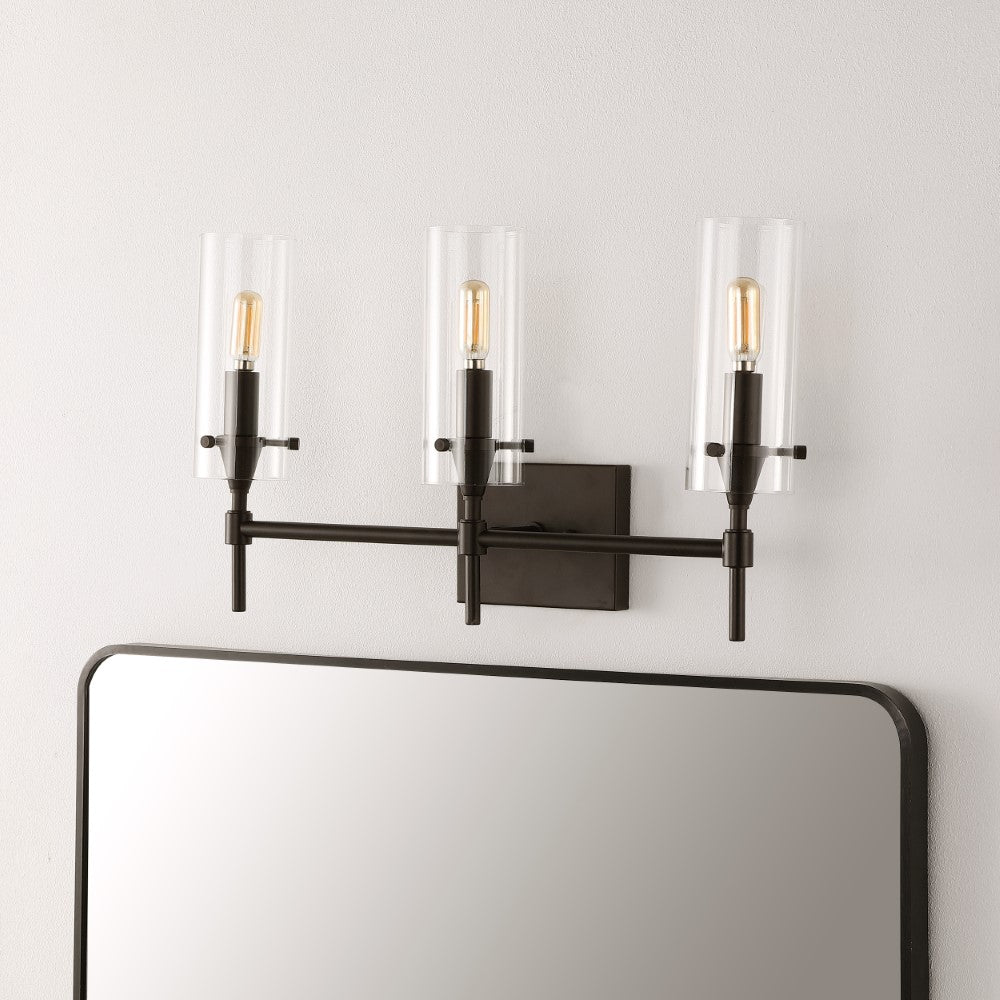 Rose Goat Bohemian Farmhouse Iron/Glass LED Vanity
