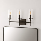 Rose Goat Bohemian Farmhouse Iron/Glass LED Vanity