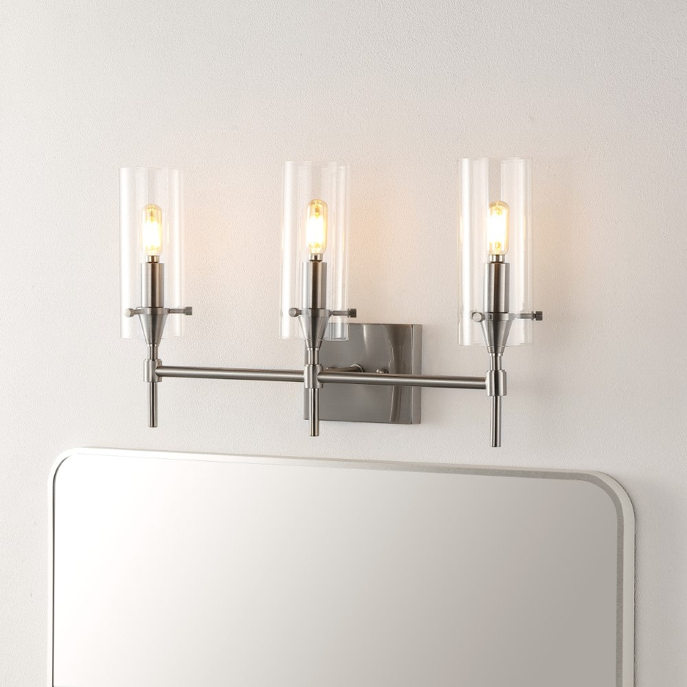 Rose Goat Bohemian Farmhouse Iron/Glass LED Vanity