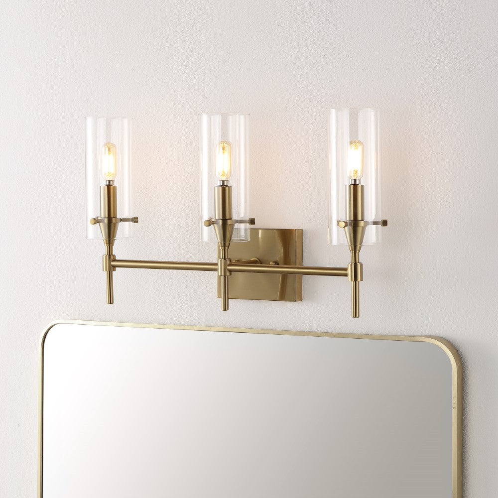 Rose Goat Bohemian Farmhouse Iron/Glass LED Vanity
