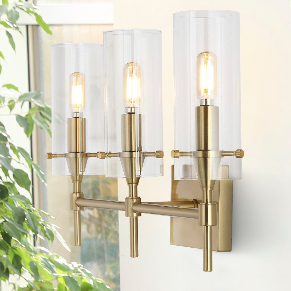 Rose Goat Bohemian Farmhouse Iron/Glass LED Vanity