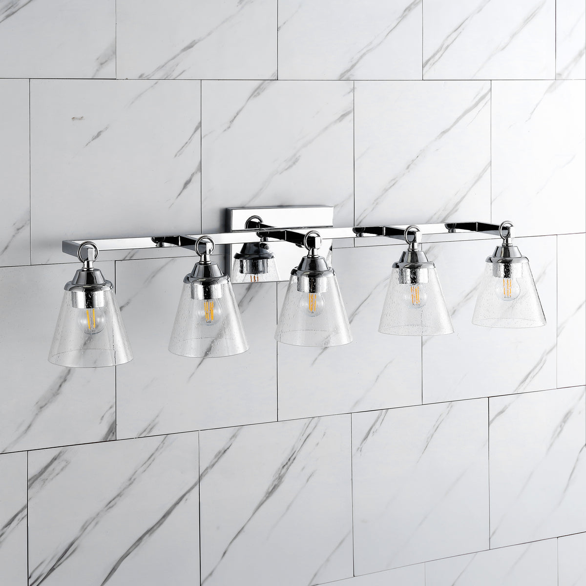 Santino Hurricane Metal/Glass Vanity