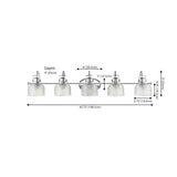 Shirley Metal/Glass LED Vanity Light
