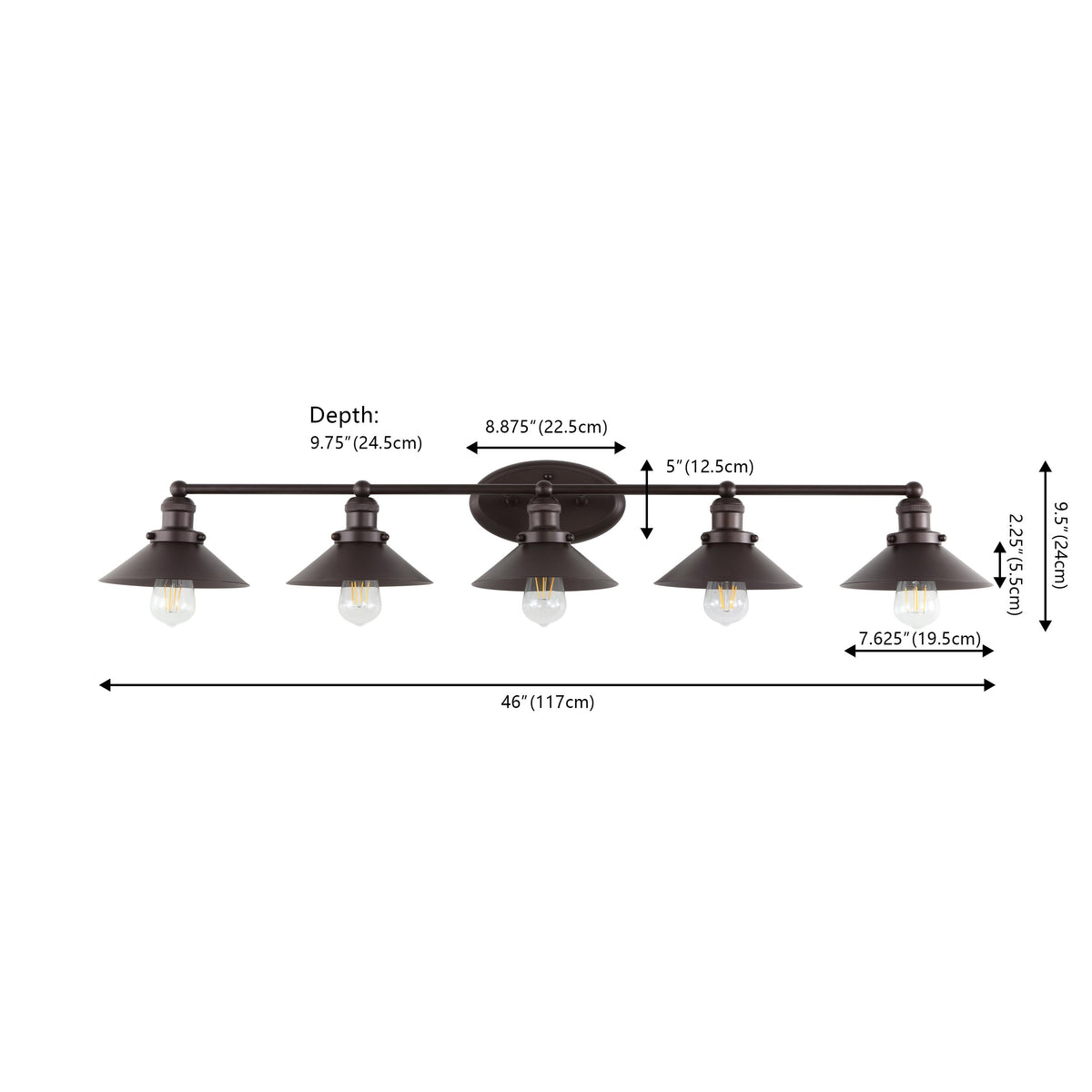Musa Metal Shade Sconce