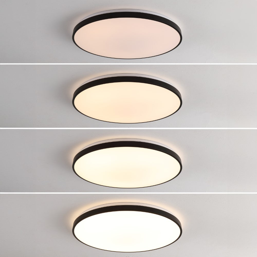 Elgin 21.25" Modern Minimalist Iron Circle Integrated LED Flush Mount