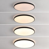 Elgin 21.25" Modern Minimalist Iron Circle Integrated LED Flush Mount