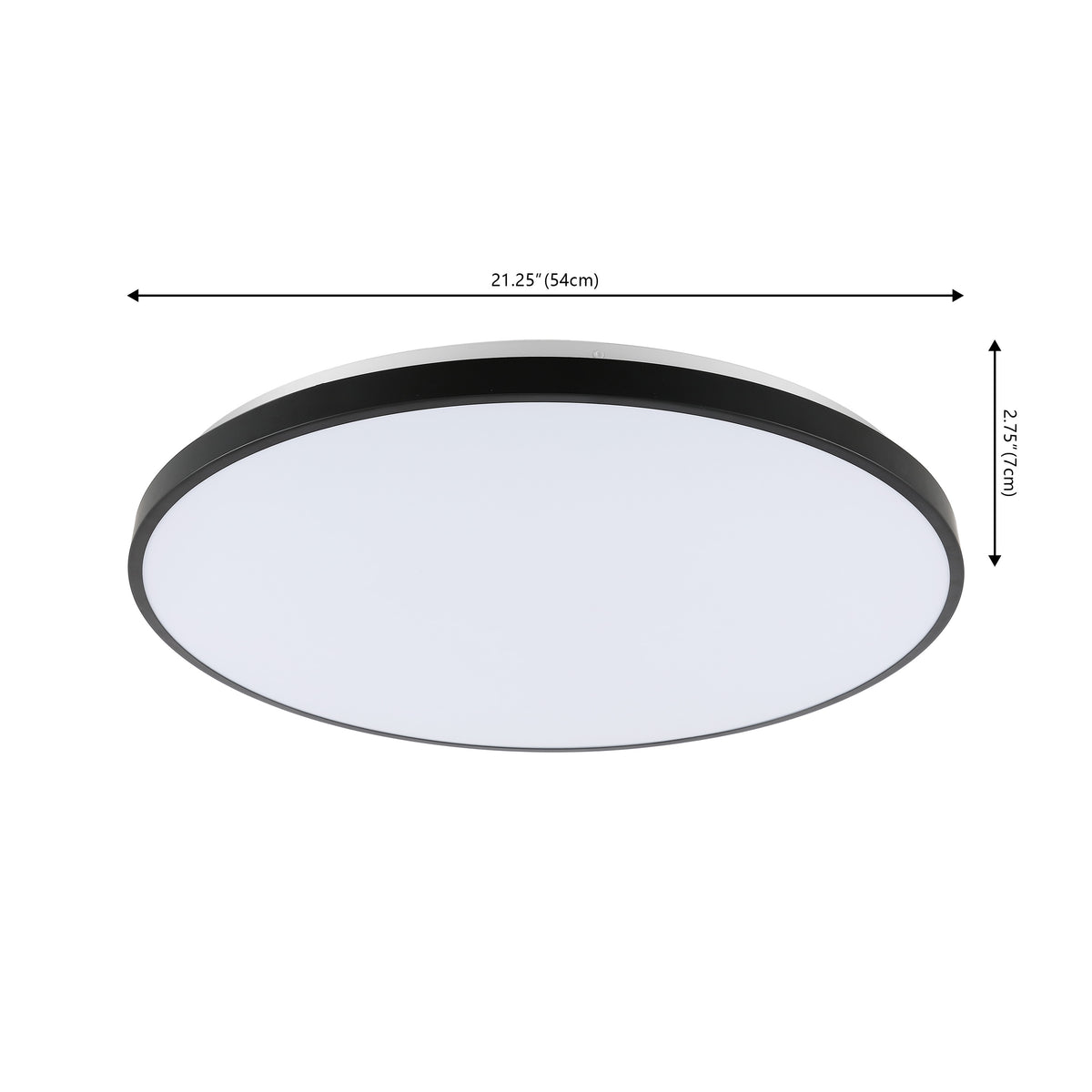 Elgin 21.25" Modern Minimalist Iron Circle Integrated LED Flush Mount