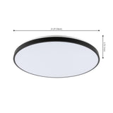 Elgin 21.25" Modern Minimalist Iron Circle Integrated LED Flush Mount