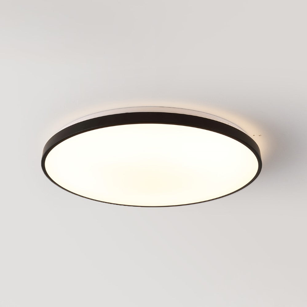 Elgin 21.25" Modern Minimalist Iron Circle Integrated LED Flush Mount