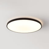 Elgin 21.25" Modern Minimalist Iron Circle Integrated LED Flush Mount
