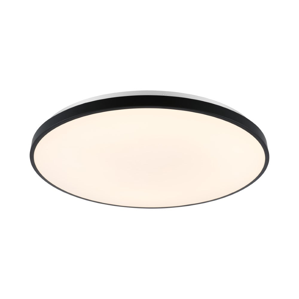 Elgin 21.25" Modern Minimalist Iron Circle Integrated LED Flush Mount