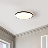 Elgin 21.25" Modern Minimalist Iron Circle Integrated LED Flush Mount
