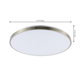 Elgin 21.25" Modern Minimalist Iron Circle Integrated LED Flush Mount