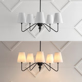 Azure Rustic Farmhouse Adjustable Resin Antler LED Chandelier