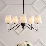 Azure Rustic Farmhouse Adjustable Resin Antler LED Chandelier