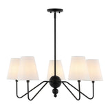 Azure Rustic Farmhouse Adjustable Resin Antler LED Chandelier