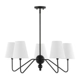 Azure Rustic Farmhouse Adjustable Resin Antler LED Chandelier