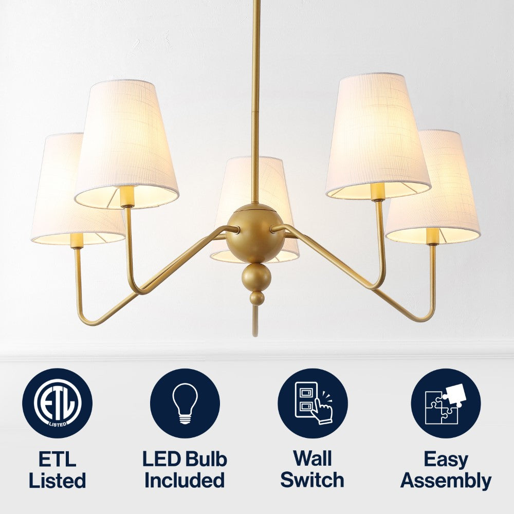Lagoon 6" 1-Light Farmhouse Industrial Metal LED Vanity Light with Seeded Glass Globe Shade