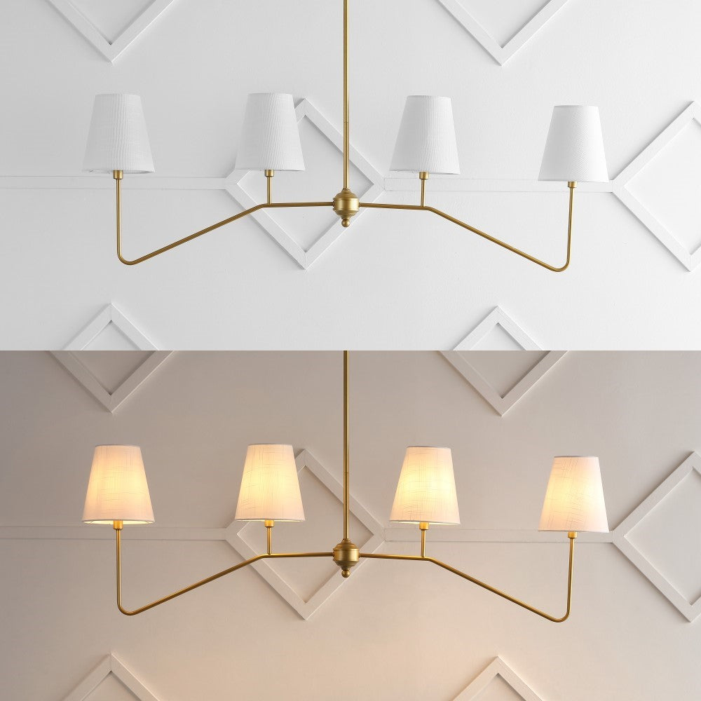 Tano 47.5" 4-Light Classic Minimalist Iron Linear LED Pendant