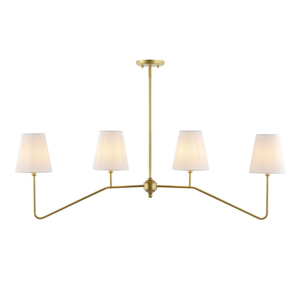 Tano 47.5" 4-Light Classic Minimalist Iron Linear LED Pendant