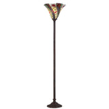 Leonardo Tiffany-Style 71" Torchiere LED Floor Lamp