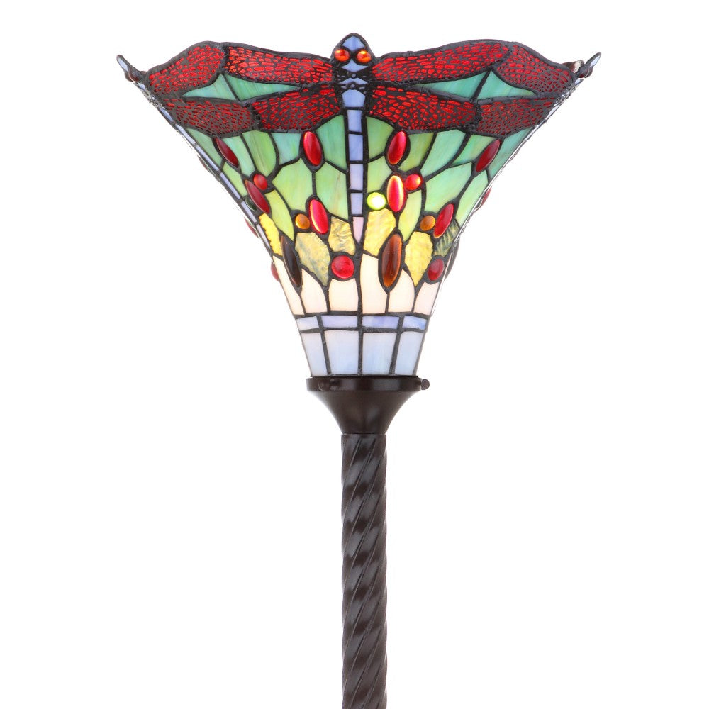 Heidi Tiffany-Style 71" Torchiere LED Floor Lamp