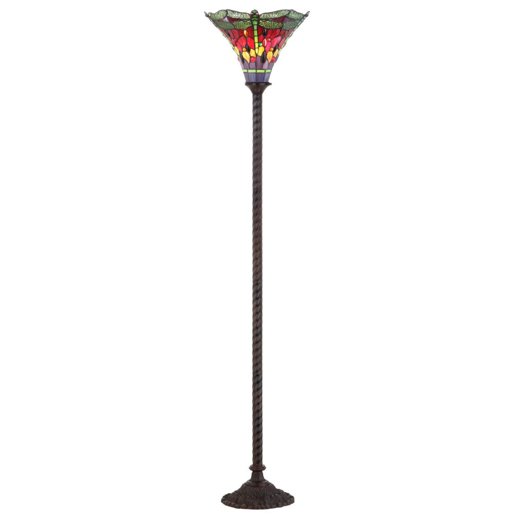 Heidi Tiffany-Style 71" Torchiere LED Floor Lamp