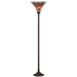 Heidi Tiffany-Style 71" Torchiere LED Floor Lamp