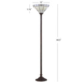 Aisha Tiffany-Style 68.57" Torchiere LED Floor Lamp