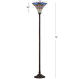 Bethany Tiffany-Style 70" Torchiere LED Floor Lamp
