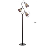 Damian Tiffany-Style 70.5" Multi-Light LED Floor Lamp