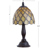 Steven Tiffany-Style 12.5" LED Table Lamp
