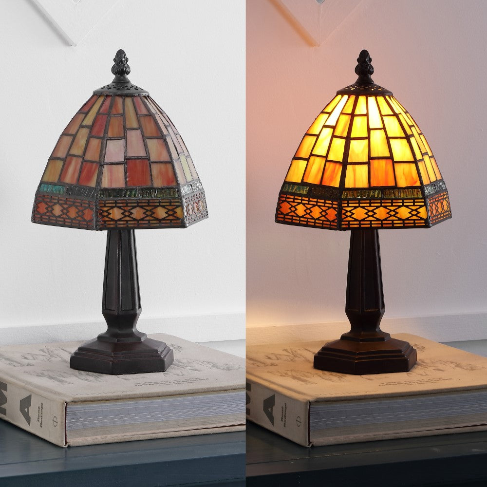 Vera Tiffany-Style 12" LED Table Lamp