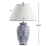 Trumpet 26.25" Chinoiserie Ceramic LED Table Lamp