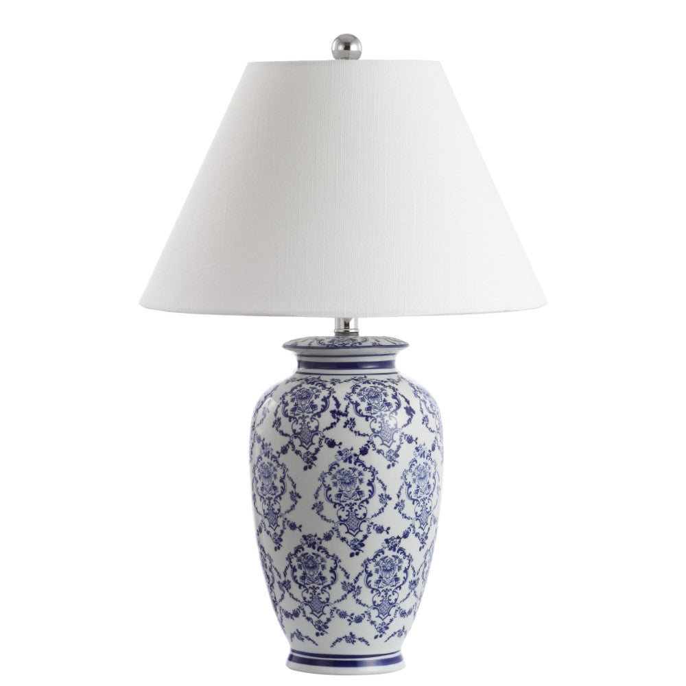 Trumpet 26.25" Chinoiserie Ceramic LED Table Lamp