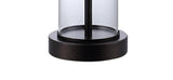 Eprif 21" Glass Modern Contemporary USB Charging LED Table Lamp, Set of 2