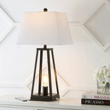 Dungoo 28.5" Classic Industrial Iron Nightlight LED Table Lamp with USB Charging Port