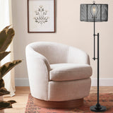 Indy Mesh 64.5" Modern Industrial Iron Height-Adjustable LED Floor Lamp