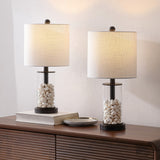 Luxova 20.5" Glass Modern Contemporary Fillable Glass LED Table Lamp