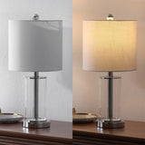 Luxova 20.5" Glass Modern Contemporary Fillable Glass LED Table Lamp