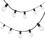 Brit 25-Light Indoor/Outdoor 25 ft. Contemporary Rustic Incandescent G40 Bistro Globe Bulb String Lights
