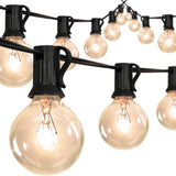 Brit 25-Light Indoor/Outdoor 25 ft. Contemporary Rustic Incandescent G40 Bistro Globe Bulb String Lights